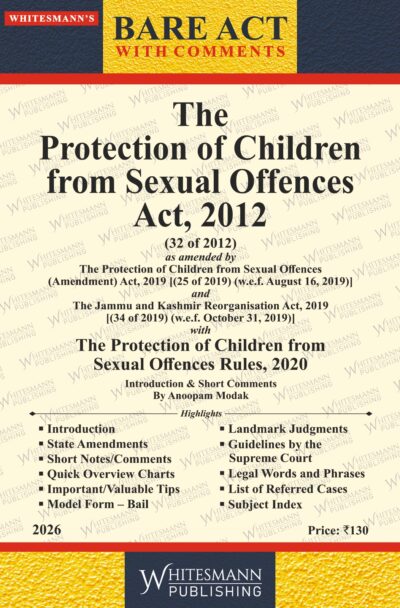 The Protection of Children from Sexual Offences Act,2012 Bare Acts English with Comments Edition 2026