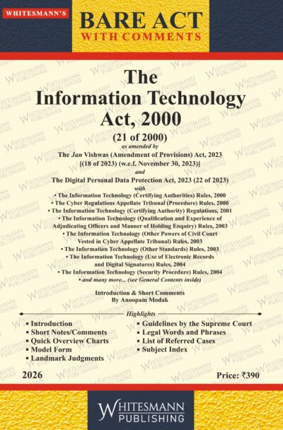 The Information Technology Act, 2000 Bare Acts English Latest Edition 2026