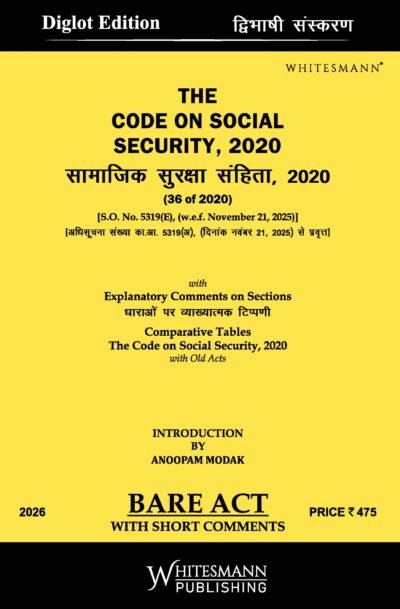 The Code On Social Security,2020 Diglot Edition 2026
